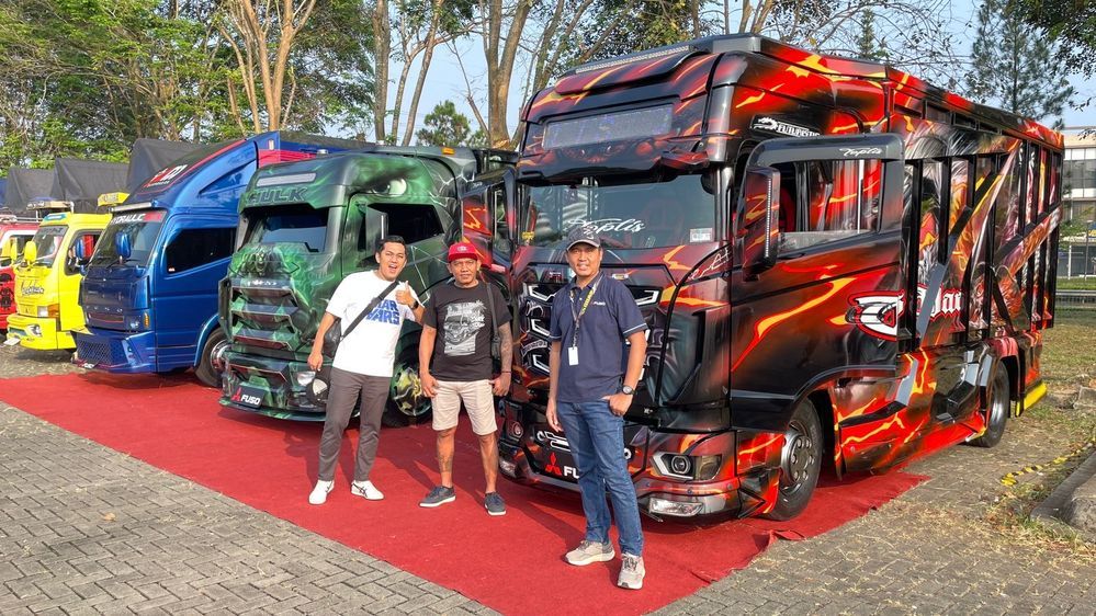 Komunitas Canter Pamer Truk Modifikasi di GIIAS 2024, Diubah Gaya&nbsp;Scania